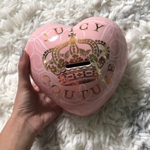 Juicy couture ceramic heart piggy bank
